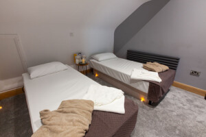 Twin Beds at the spa at the White Horse Hotel